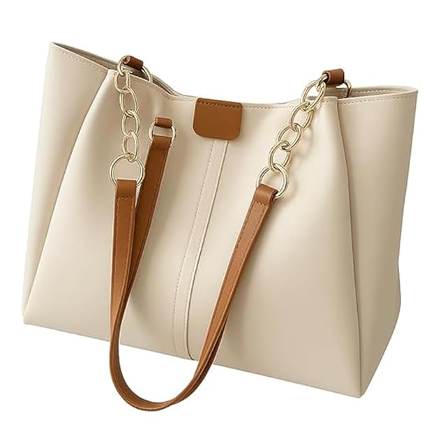 Women’s Shoulder Handbag | Elegant PU Leather Tote with Chain Strap